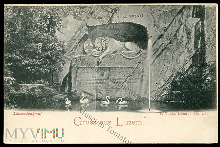 Lucerna - Lew Lucerny - ok. 1900