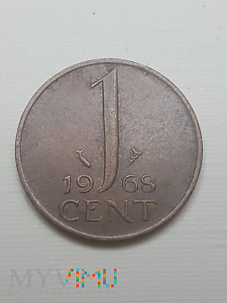Holandia- 1 cent 1968 r.