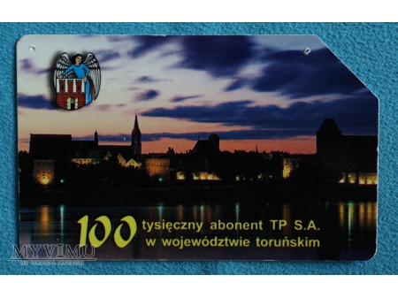 Duże zdjęcie 100 000 abonent TP S.A w województwie toruńskim