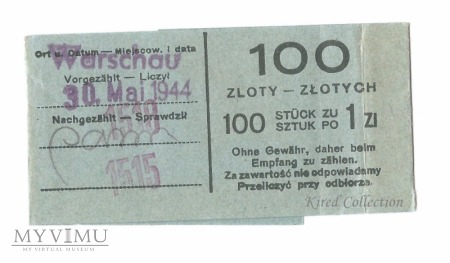 Banderola "100 sztuk po 1 złoty"
