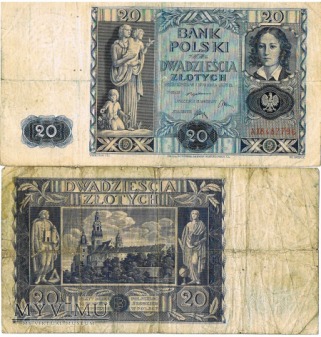 banknoty polskie rok1926/1934