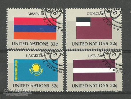 Duże zdjęcie ONZ -flagi IV