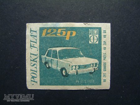 Etykieta - Polski Fiat 125p