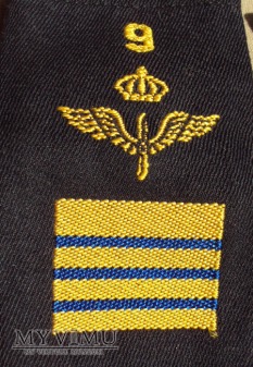 Szwecja - oznaka stopnia flygvapnet: st. plutonowy