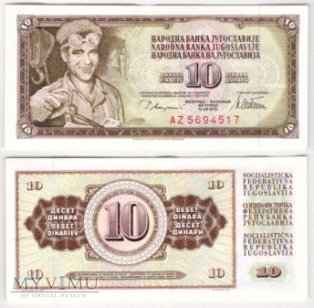 Jugosławia, 10 dinarów 1978r