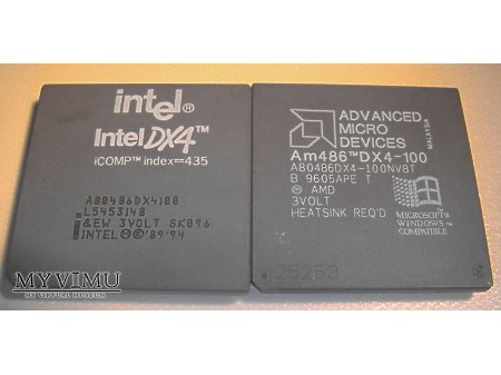 Procesory 486DX4-100 Intel i AMD