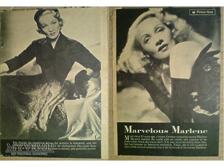 Marlene Dietrich 1952 Picture Story dodatek