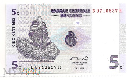 Kongo.3.Aw.5 centymów.1997.P-81