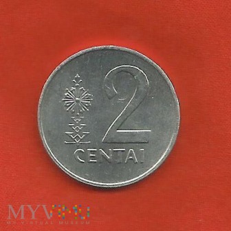 Litwa 2 centy, 1991