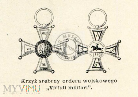 Krzyż srebrny orderu Virtuti Militari
