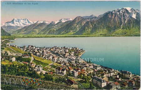 Montreux - widok ogólny - I ćwierć XX wieku