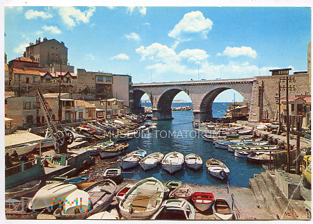 Marseille - Przystań Vallon des Auffes -lata 70-te
