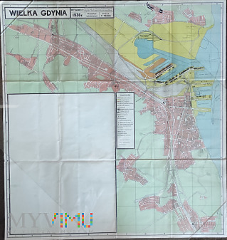 plan Wielka Gdynia w 1936 roku