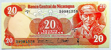 Nikaragua 20 cordobas 1979