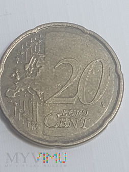 20 Eurocentów 2002 r. Włochy