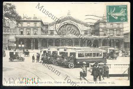 Paryż - La Gare de l'Est - 1916