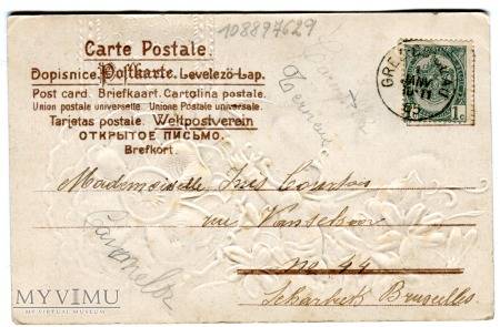 1905 NOWY ROK Krasnal czterolistna koniczynka