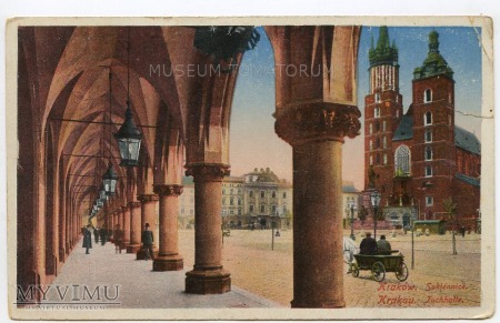 Kraków - Rynek - Sukiennice - Arkady - 1912