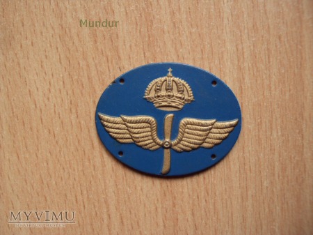 Szwecja-oznaka specjalności wojskowej: flygvapnet