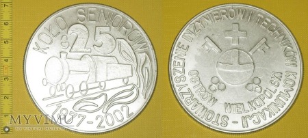 Medal kolejowy - społeczny Koła SITK Ostrów Wlkp.