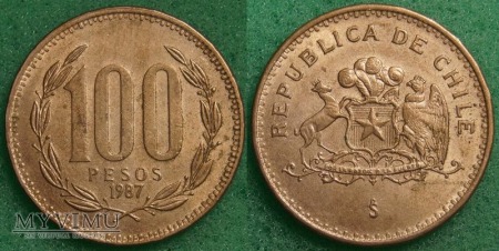 Chile, 100 PESOS 1987