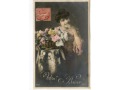 Pocztówka artystyczna - Pocałunek - 1907
