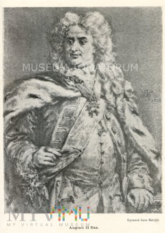 król - August II Sas - mal. Matejko