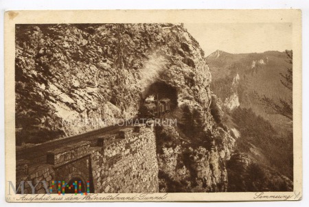 Semmering - Wyjazd z tunelu Weinzettelwand 1927
