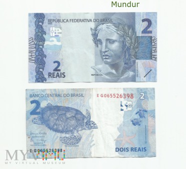 Banknot brazylijski: 2 reals