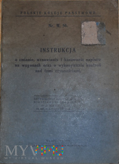M50-1932 Instrukcja o napisach na wagonach