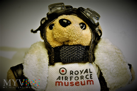 Breloczek "Teddy Bear"- pilot z RAF Cosford Museum