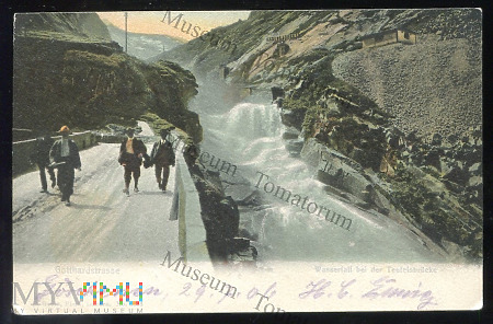 Gotthardstrasse - wodospad - 1906