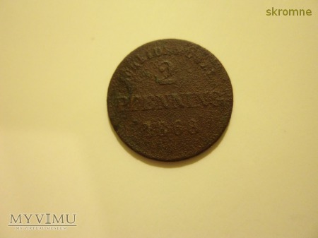 2 pfennig 1868 r.