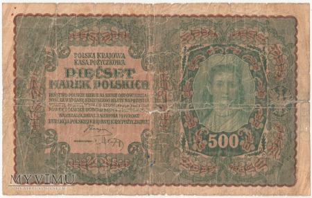 500 marek polskich 1919 rok