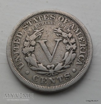 USA 5 Cents 1908 Liberty