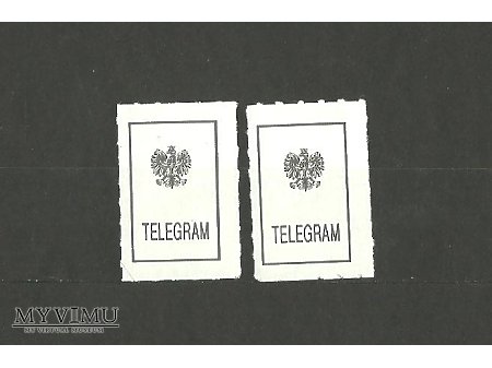 Nalepki na telegramy.