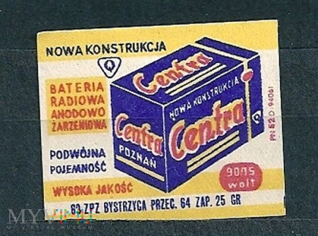 Centra Bateria Radiowo Anodowo Żarzeniowa.15.1963.