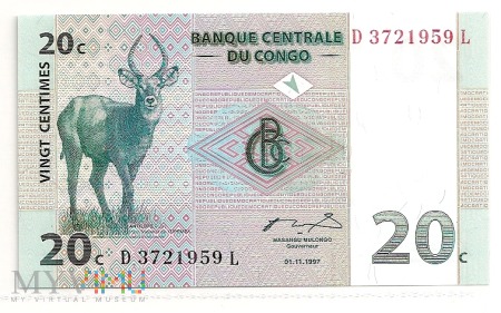 Kongo.4.Aw.5 centym.1997.P-83