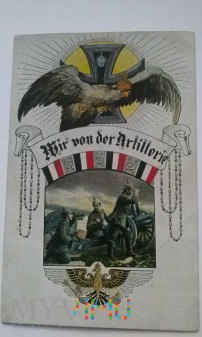 pocztówka pruska artyleria