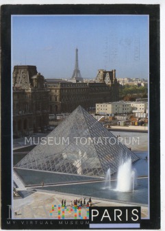 Duże zdjęcie Paryż - Piramida przed Luvrem - lata 90-te
