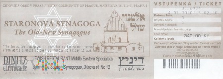 Praga - Synagoga Staronova