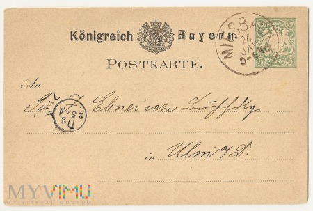 Królestwo Bawarii-25.1.1876.a