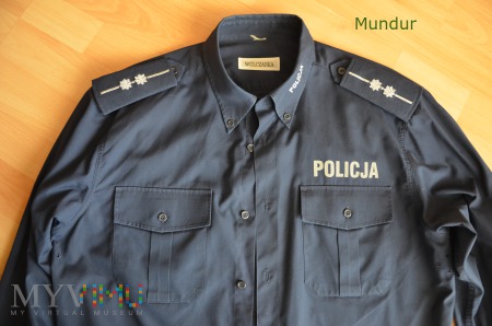 Duże zdjęcie Koszula służbowa policji z dłigimi rękawami