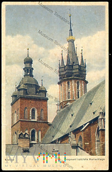 Kraków - Kościół Mariacki od tyłu - 30-te