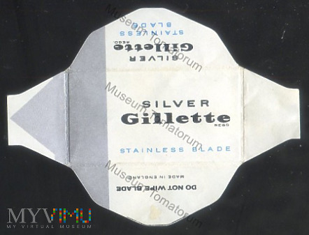 Silver Gillette Stainless Blade