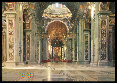 Vaticano - Bazylika św. Piotra, wnętrze - 1971