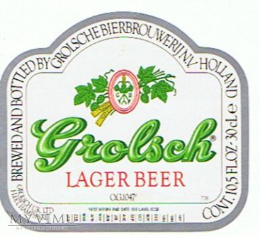 grolsch lager beer