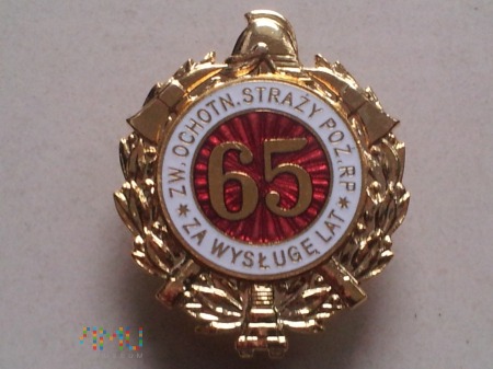 Duże zdjęcie Odznaka Za Wysługę 65 Lat ZOSP RP