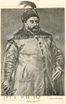 król Stefan Batory - rys. Matejko