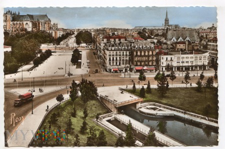 Nantes - widok ogólny - lata 50-te